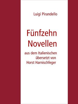 cover image of Fünfzehn Novellen